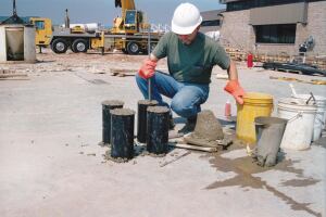 Concrete strength testing field